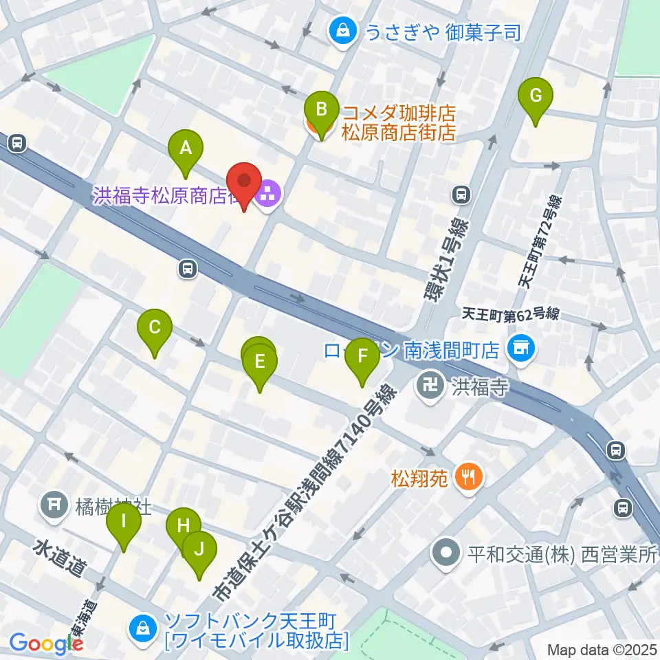 スタジオOUT of DATE周辺のカフェ一覧地図