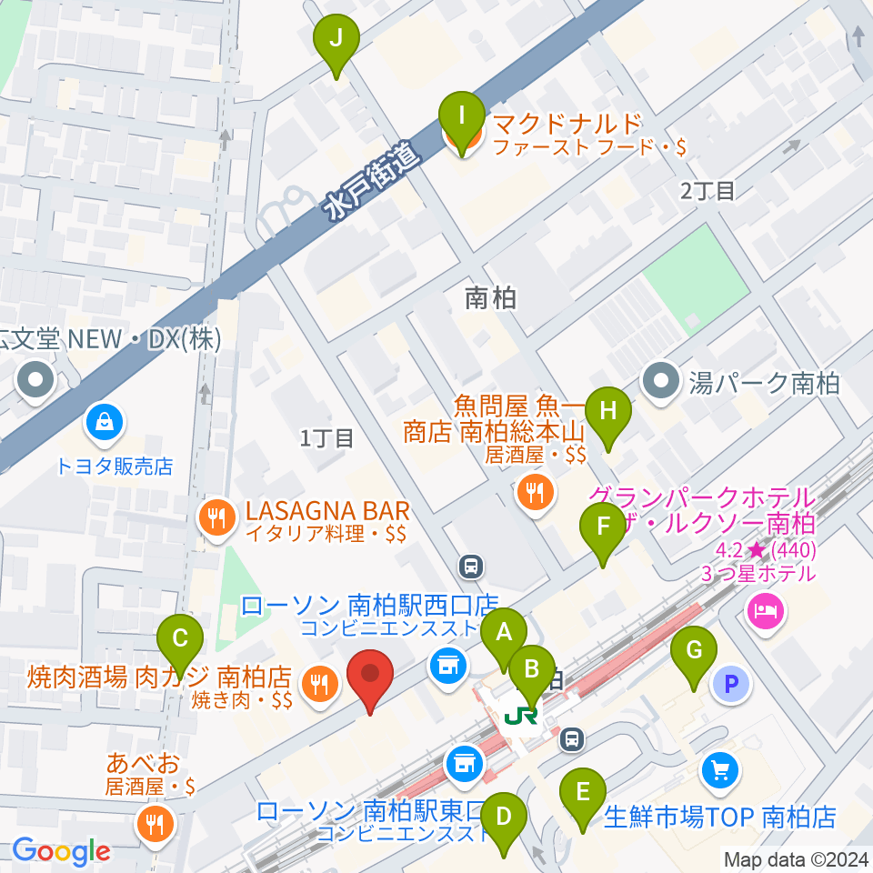 ワールドビーツ周辺のカフェ一覧地図