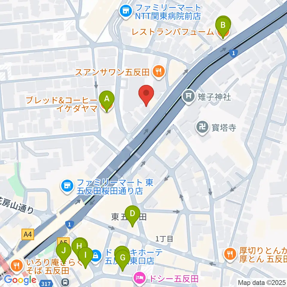 アルモニーア周辺のカフェ一覧地図