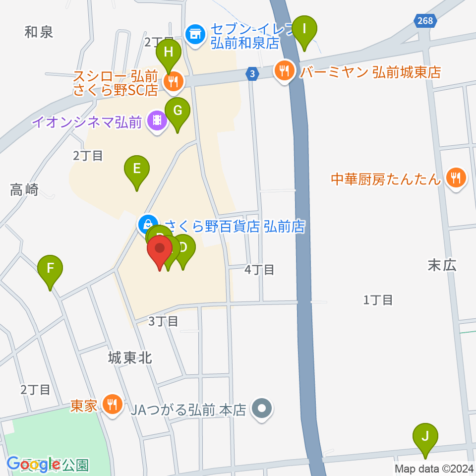 さくらミュージック周辺のカフェ一覧地図