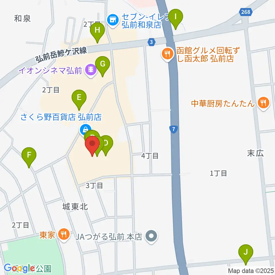 さくらミュージック周辺のカフェ一覧地図