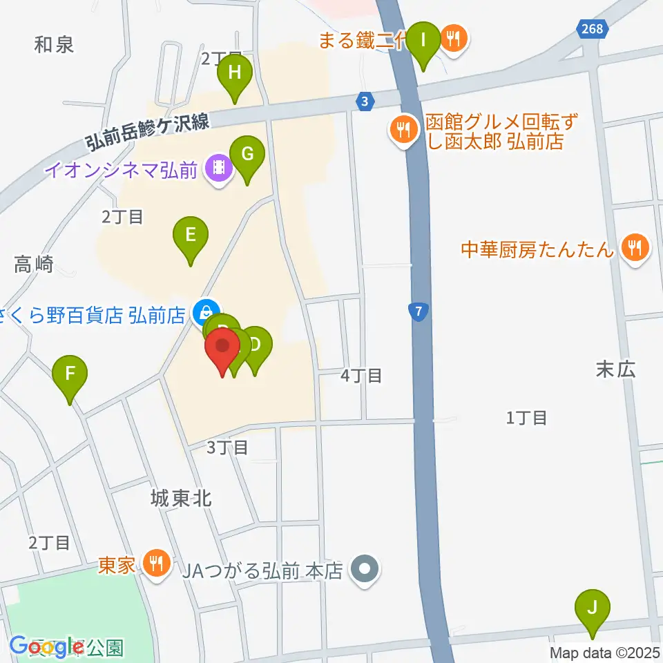 さくらミュージック周辺のカフェ一覧地図