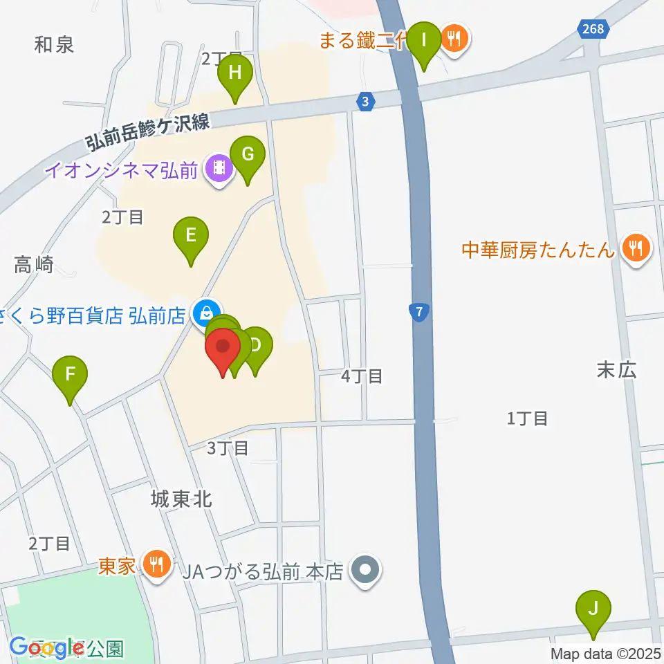 さくらミュージック周辺のカフェ一覧地図