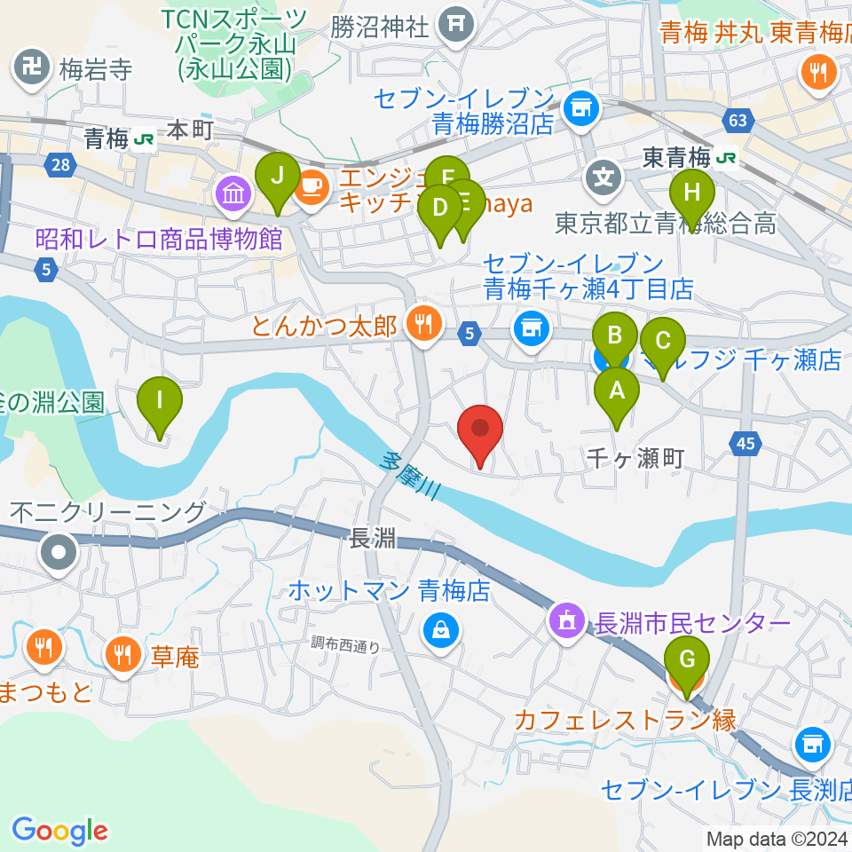 邦声堂周辺のカフェ一覧地図