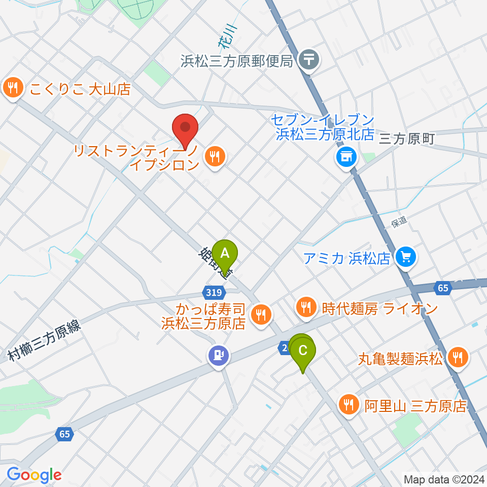 株式会社アサヒピアノ周辺のカフェ一覧地図