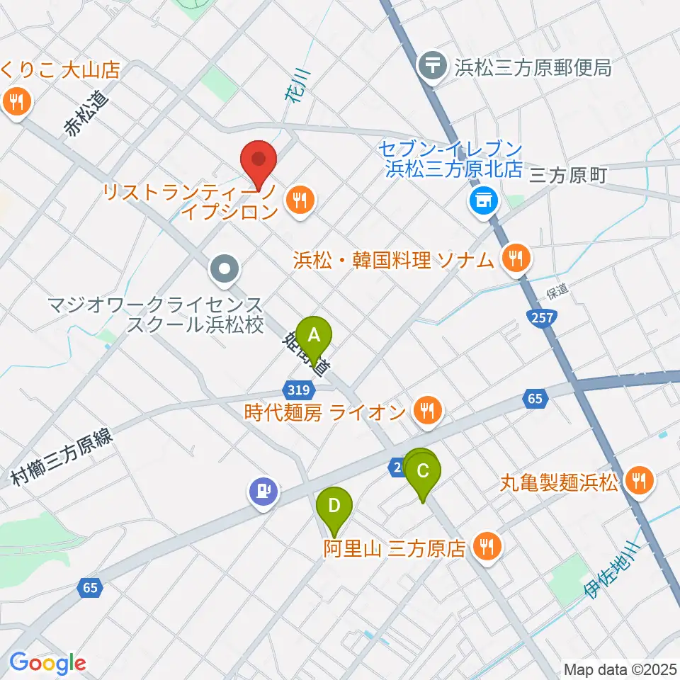 株式会社アサヒピアノ周辺のカフェ一覧地図