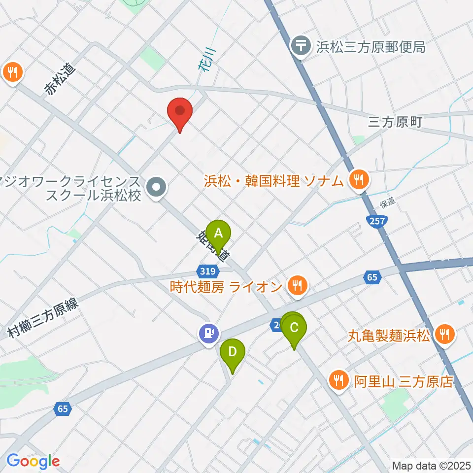 株式会社アサヒピアノ周辺のカフェ一覧地図