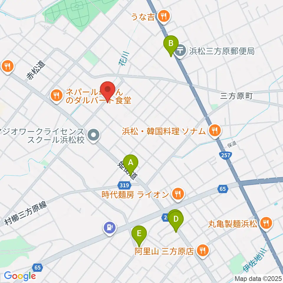 株式会社アサヒピアノ周辺のカフェ一覧地図