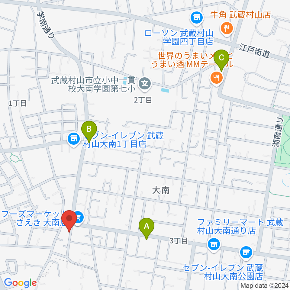 ピアノハウスハントケルナー周辺のカフェ一覧地図