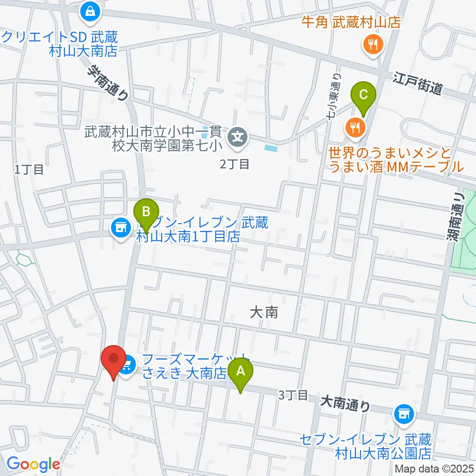ピアノハウスハントケルナー周辺のカフェ一覧地図