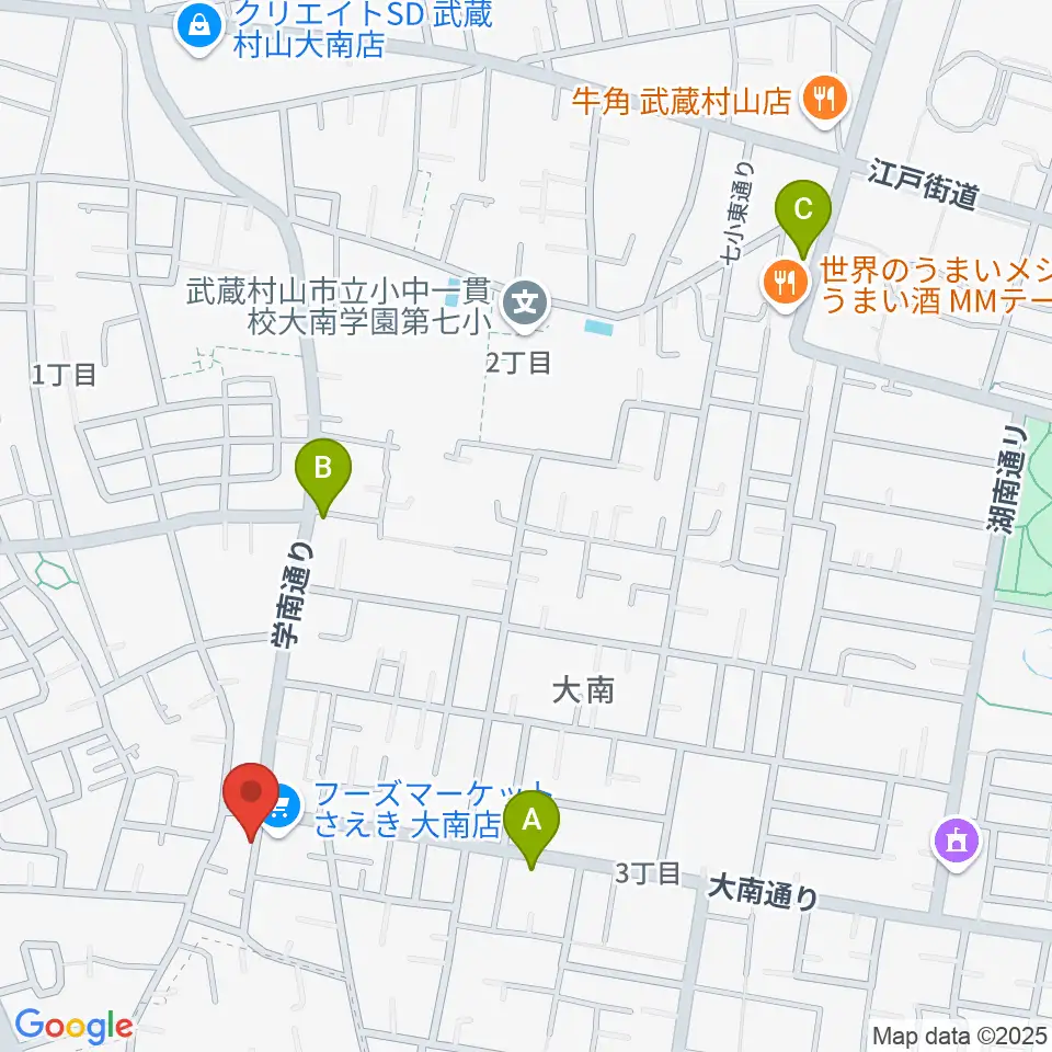 ピアノハウスハントケルナー周辺のカフェ一覧地図