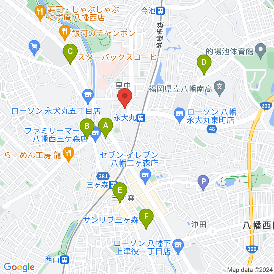 CIU,inc. ドラムレッスン周辺のカフェ一覧地図