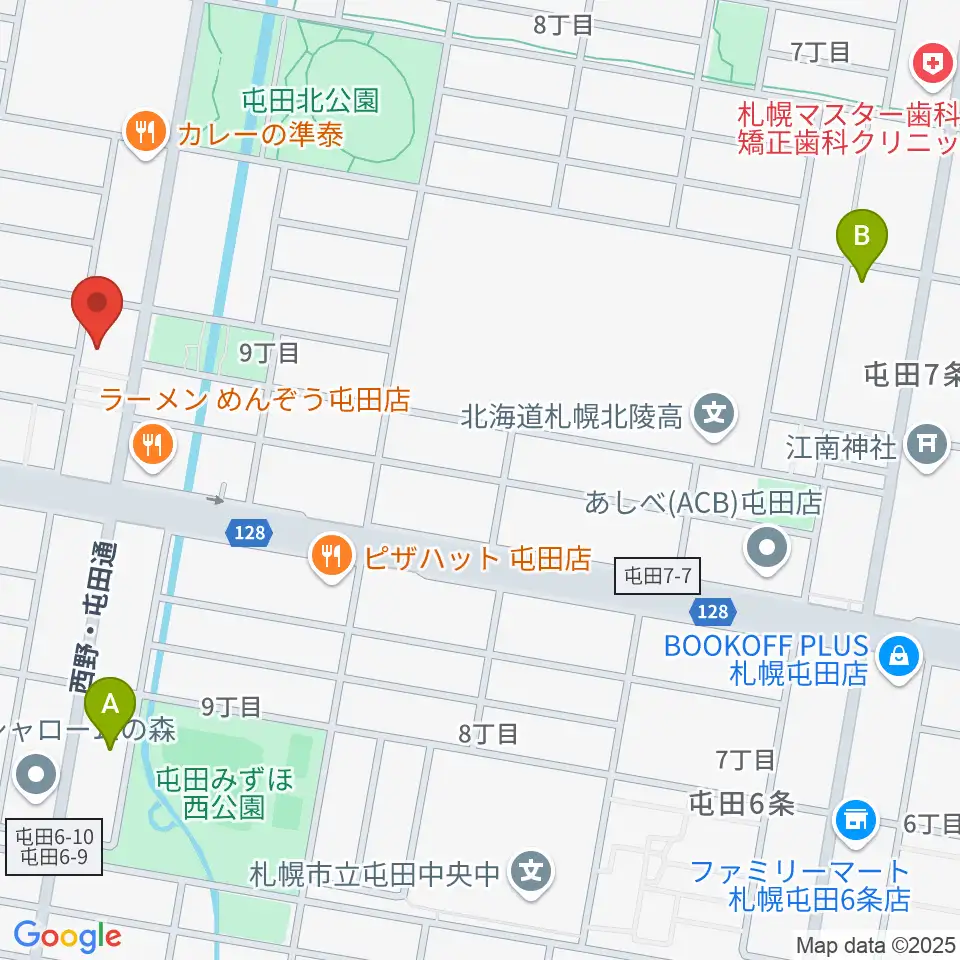 小林雅巳ピアノ調律所周辺のカフェ一覧地図