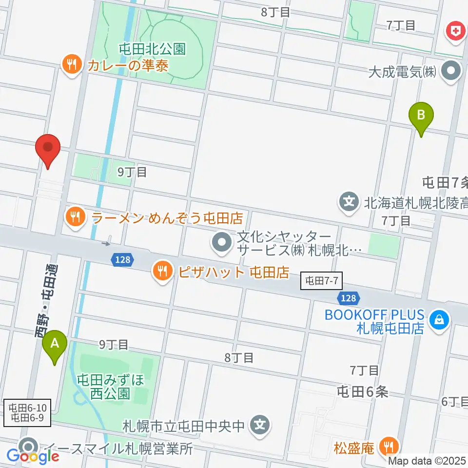 小林雅巳ピアノ調律所周辺のカフェ一覧地図