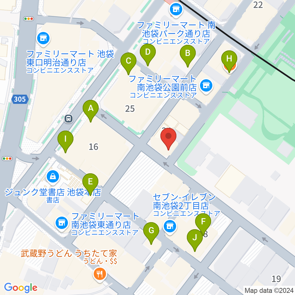 ミヤザワフルート アトリエ東京周辺のカフェ一覧地図