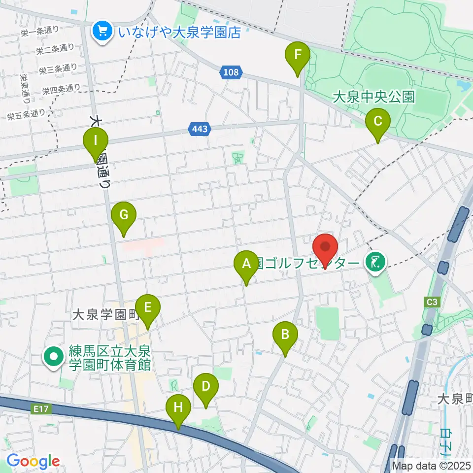 アキヤマフルート周辺のカフェ一覧地図