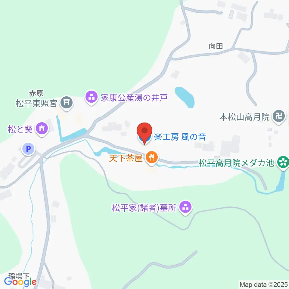 楽工房 風の音周辺のカフェ一覧地図