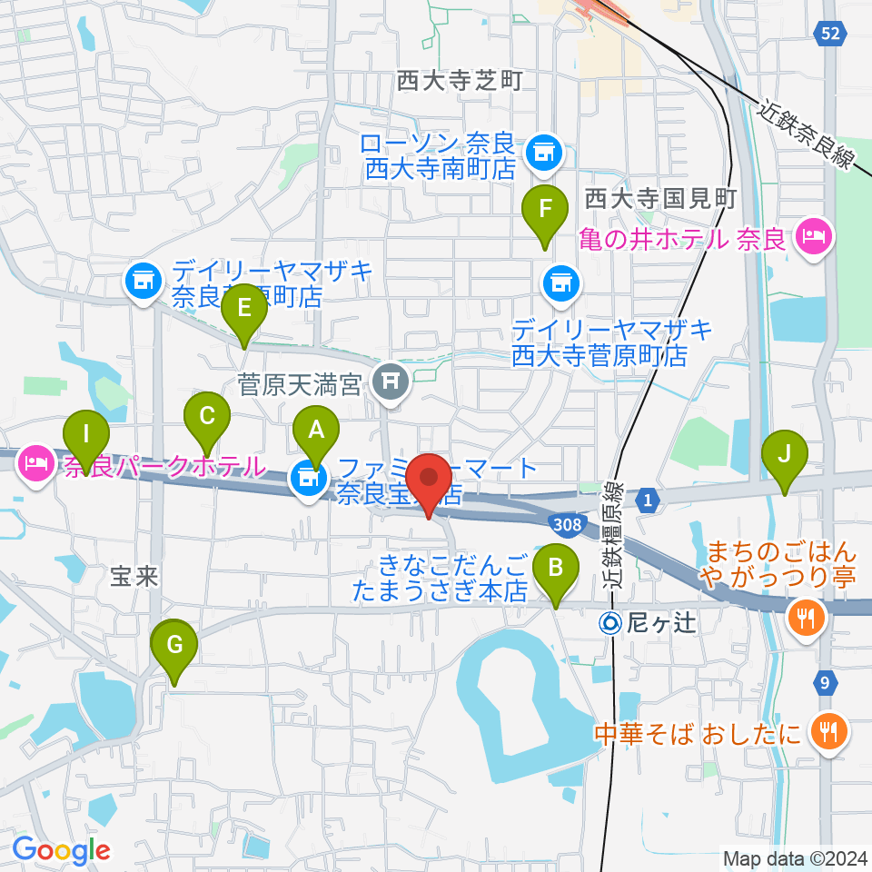 Studio Sola周辺のカフェ一覧地図