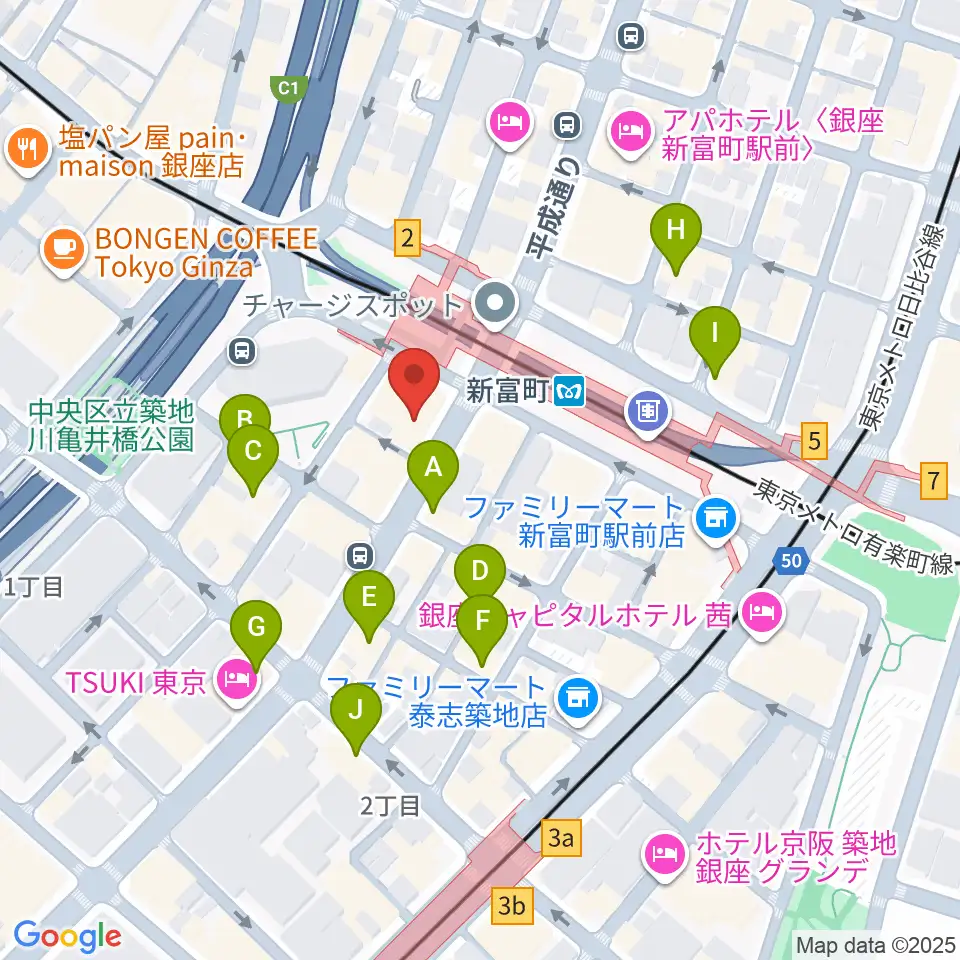 株式会社ダ・ヴィンチヴァイオリン周辺のカフェ一覧地図