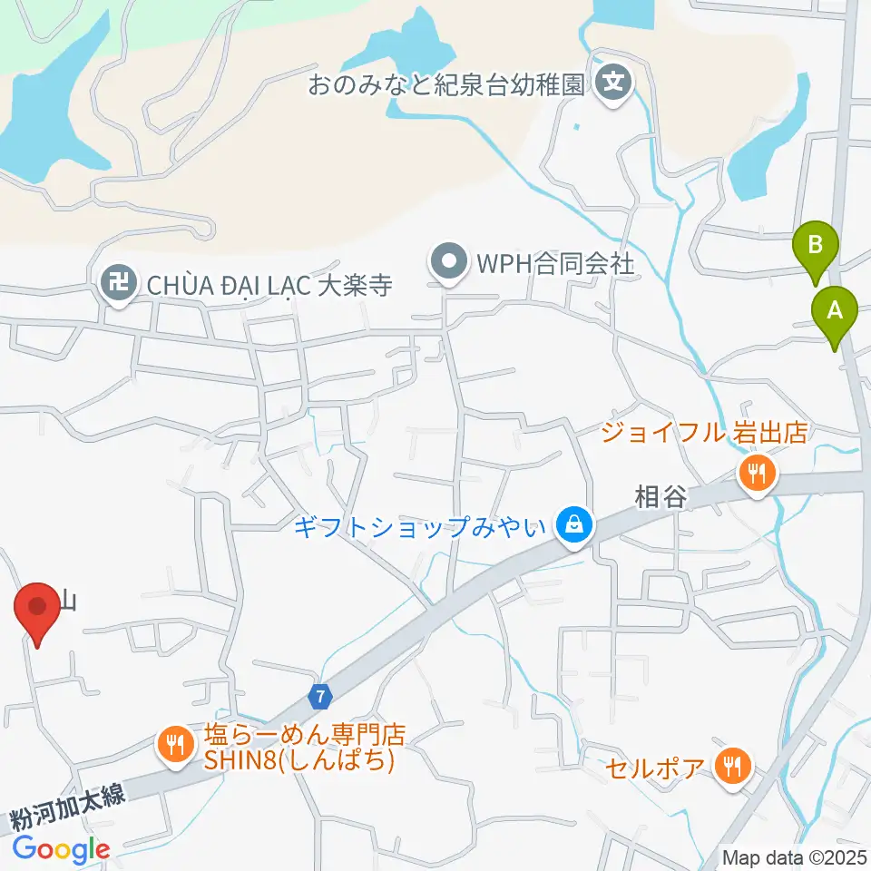福田ヴァイオリン&チェロ教室周辺のカフェ一覧地図