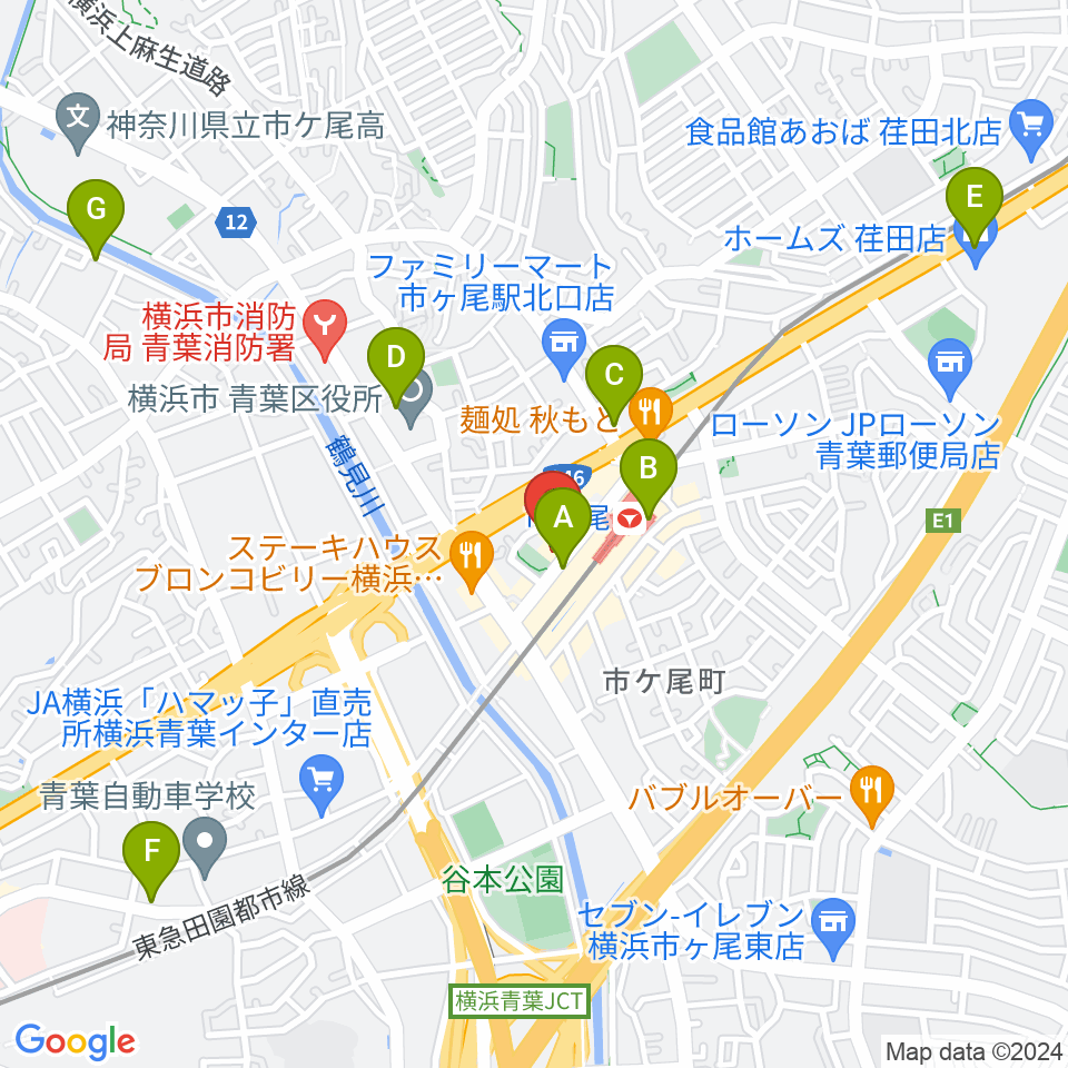 弦楽器カンタービレ周辺のカフェ一覧地図