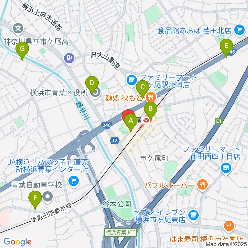 弦楽器カンタービレ周辺のカフェ一覧地図