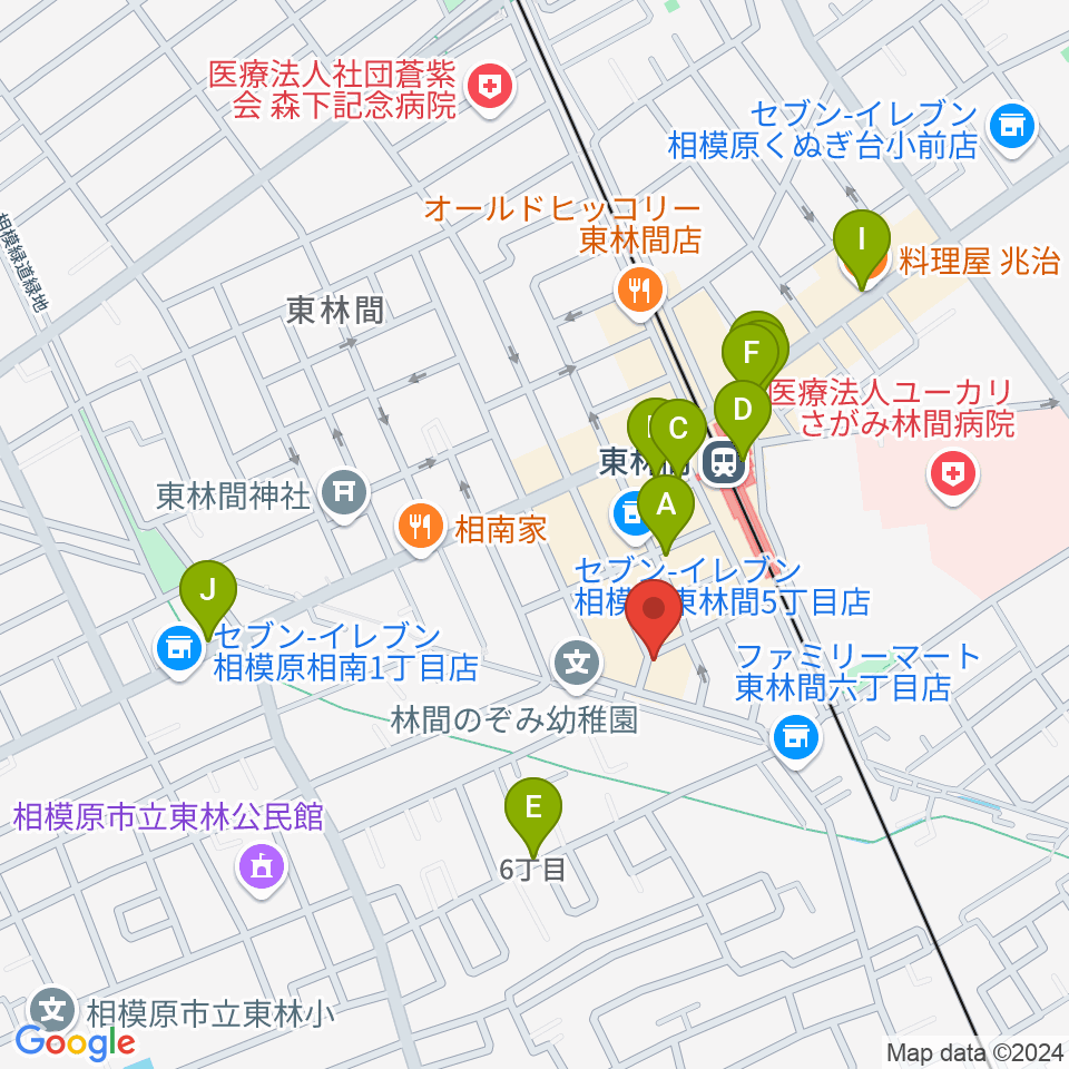 ギター・ベースの修理工房 3B周辺のカフェ一覧地図