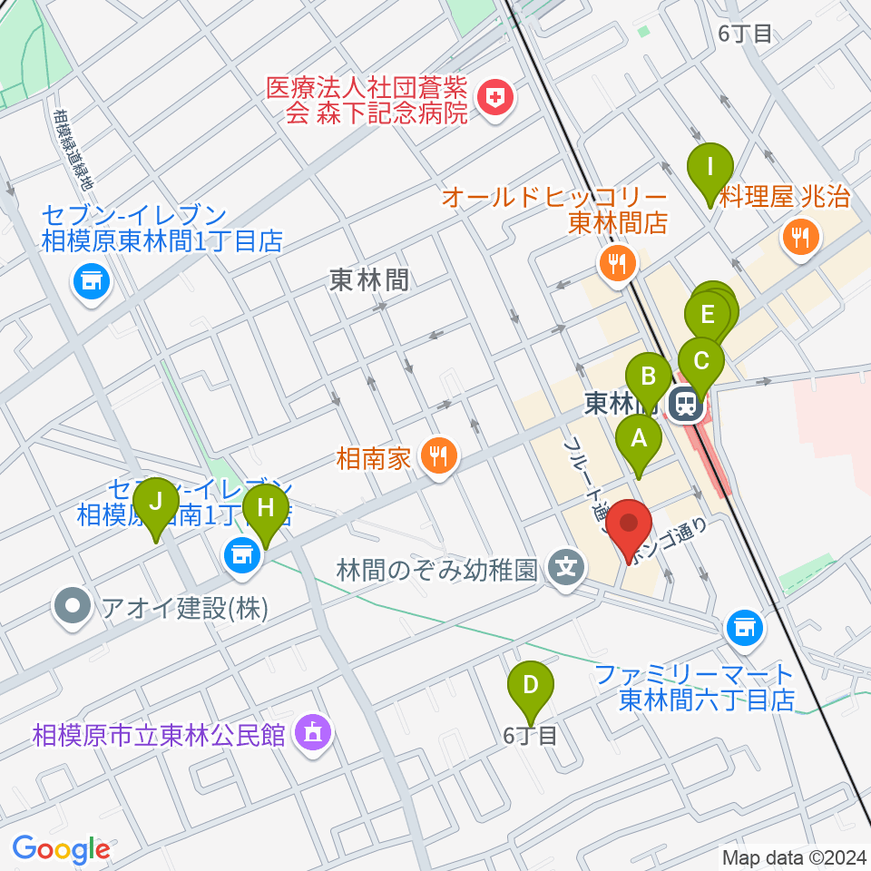 ギター・ベースの修理工房 3B周辺のカフェ一覧地図