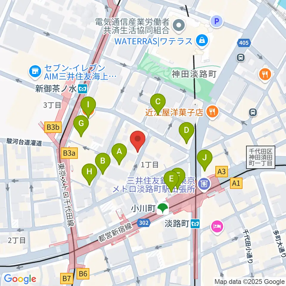 コチャバンバ東京店周辺のカフェ一覧地図