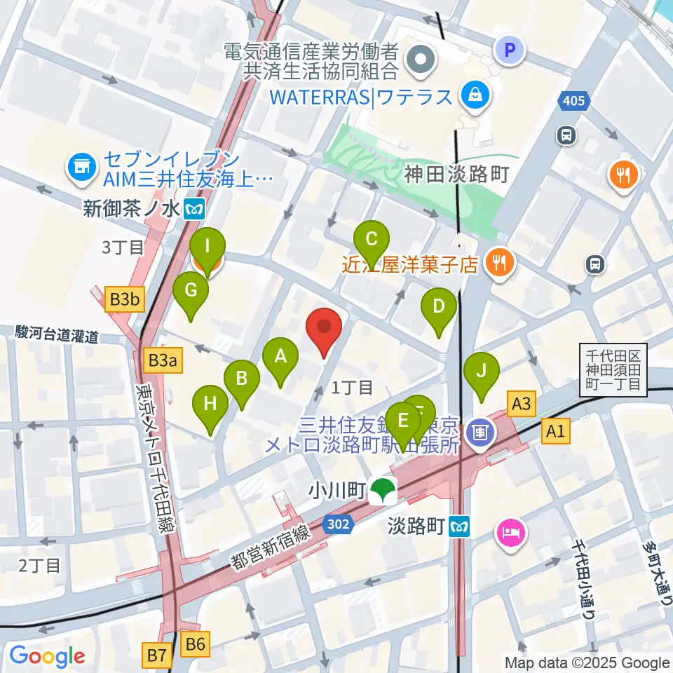 コチャバンバ東京店周辺のカフェ一覧地図