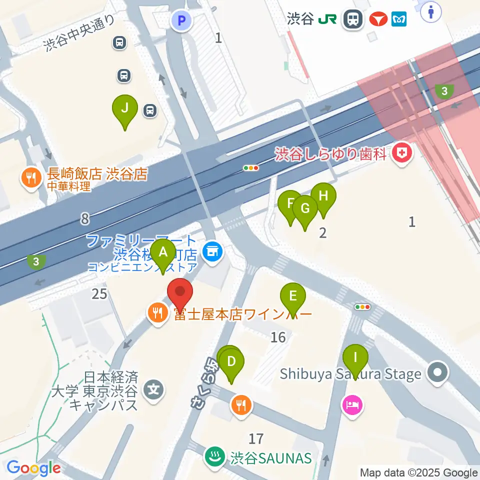 イケベアコーディオン教室周辺のカフェ一覧地図