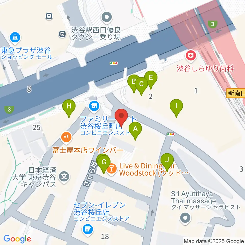 ハートマンヴィンテージギターズ周辺のカフェ一覧地図