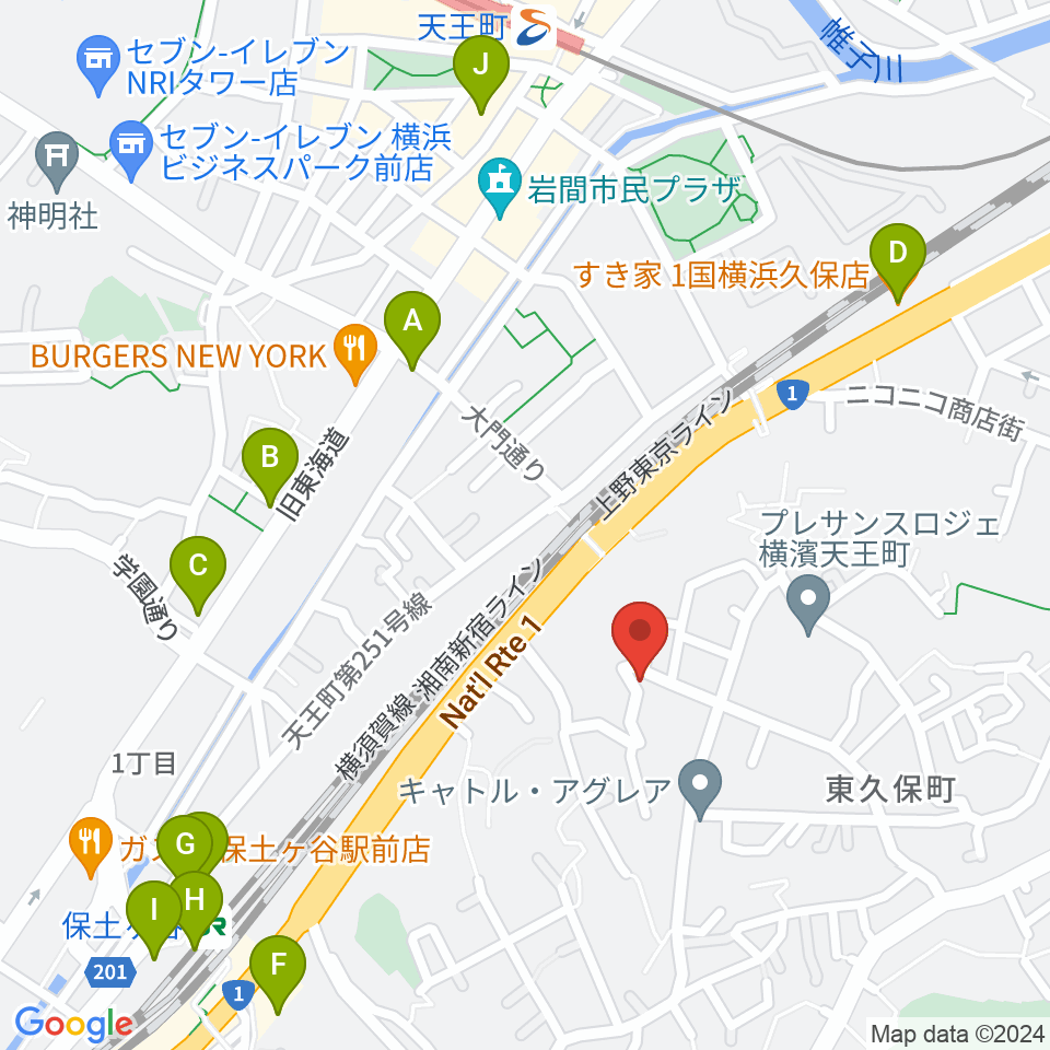 仁木三味線周辺のカフェ一覧地図