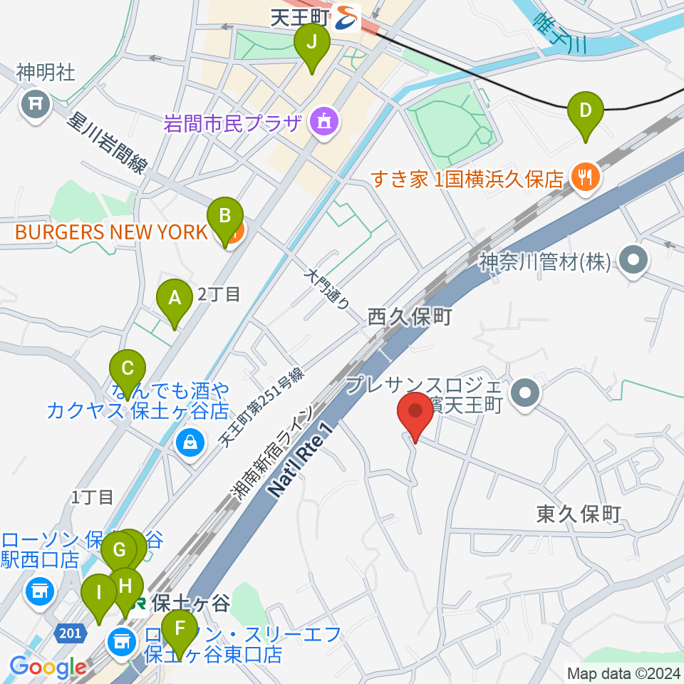 仁木三味線周辺のカフェ一覧地図