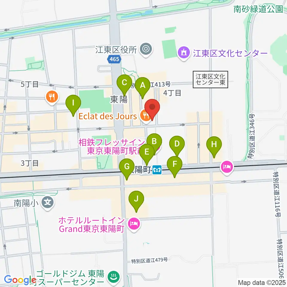 ビュッフェ・クランポン・ジャパン周辺のカフェ一覧地図
