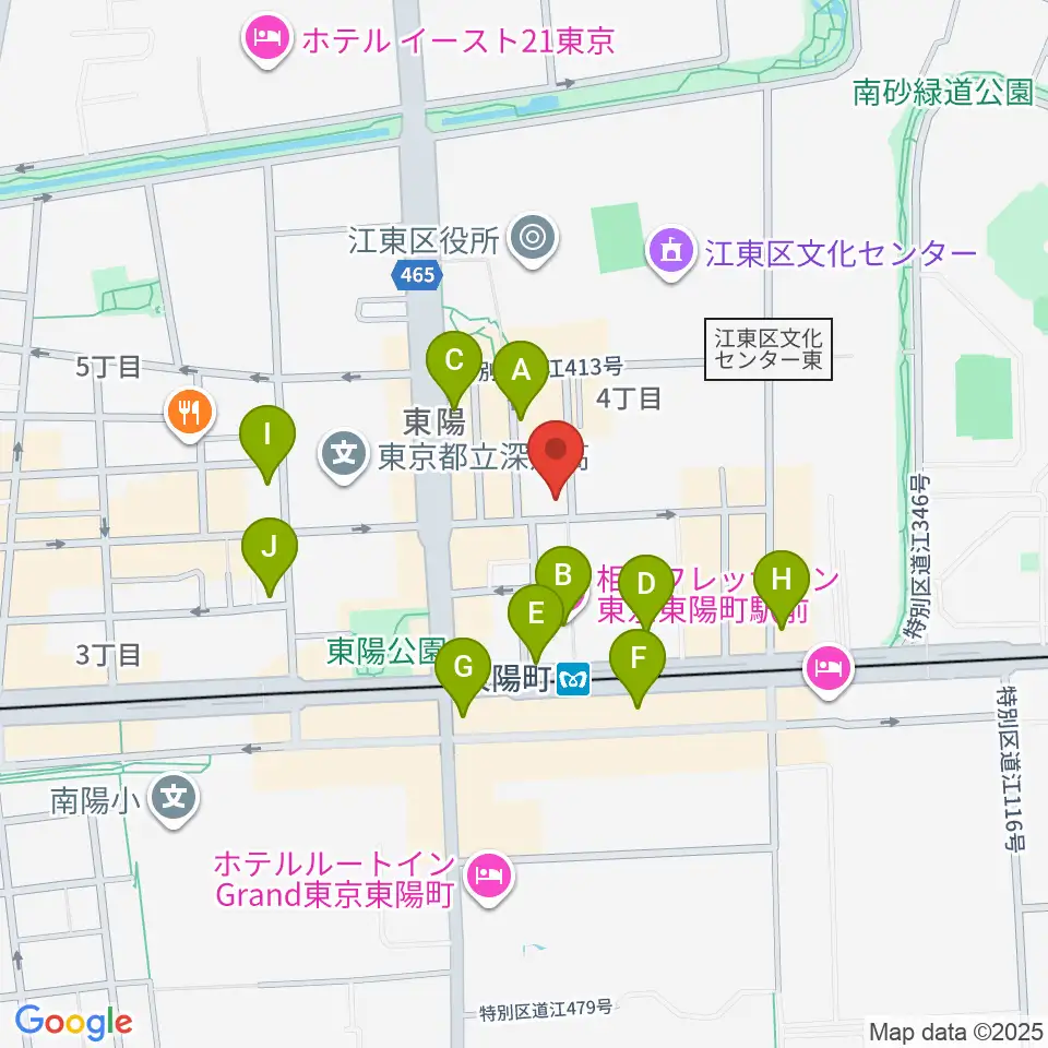 ビュッフェ・クランポン・ジャパン周辺のカフェ一覧地図