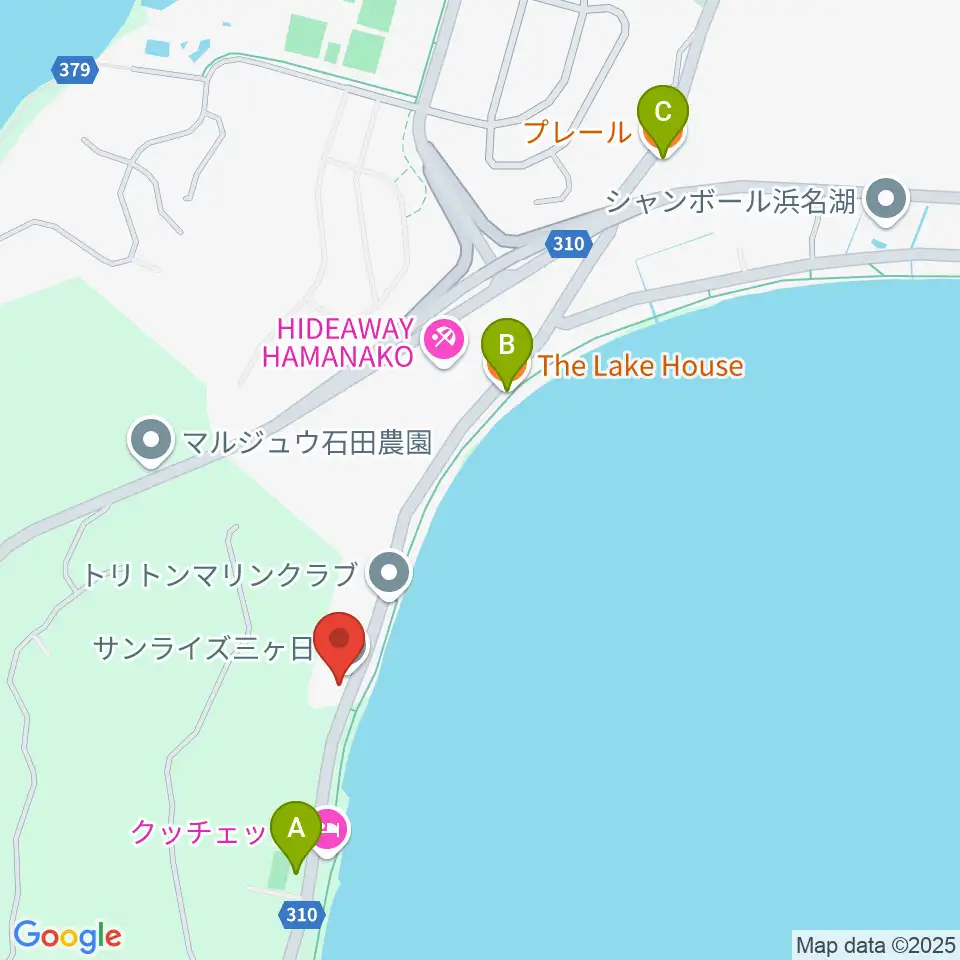 浜名湖WATTS周辺のカフェ一覧地図