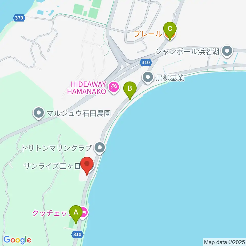 浜名湖WATTS周辺のカフェ一覧地図