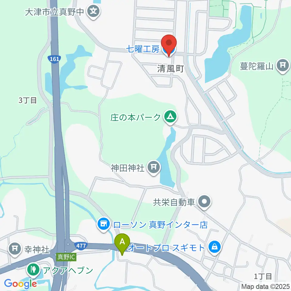 木のクラフトと笛 七曜工房周辺のカフェ一覧地図