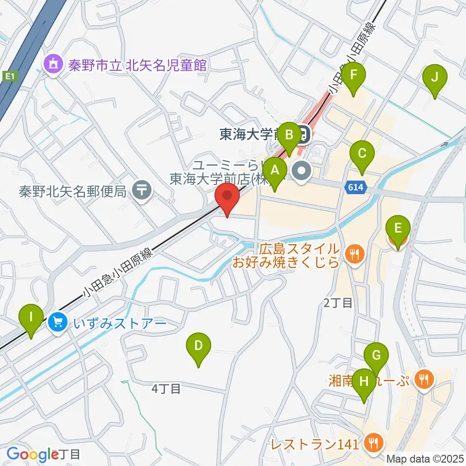 HiP-Sound秦野本店 音楽教室周辺のカフェ一覧地図