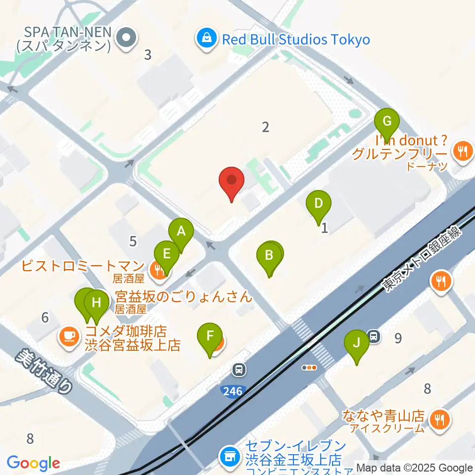 l'atelier by apc周辺のカフェ一覧地図