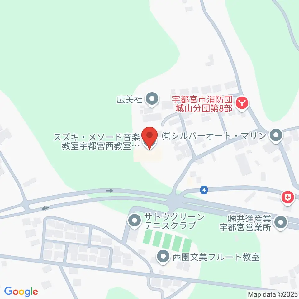 スズキ・メソード宇都宮支部周辺のカフェ一覧地図