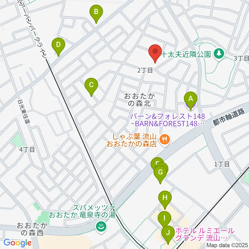 清水尚志ヴァイオリン教室周辺のカフェ一覧地図