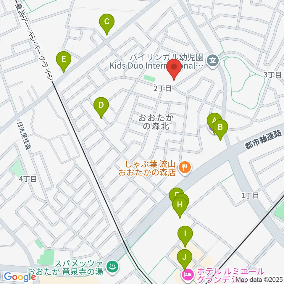 清水尚志ヴァイオリン教室周辺のカフェ一覧地図