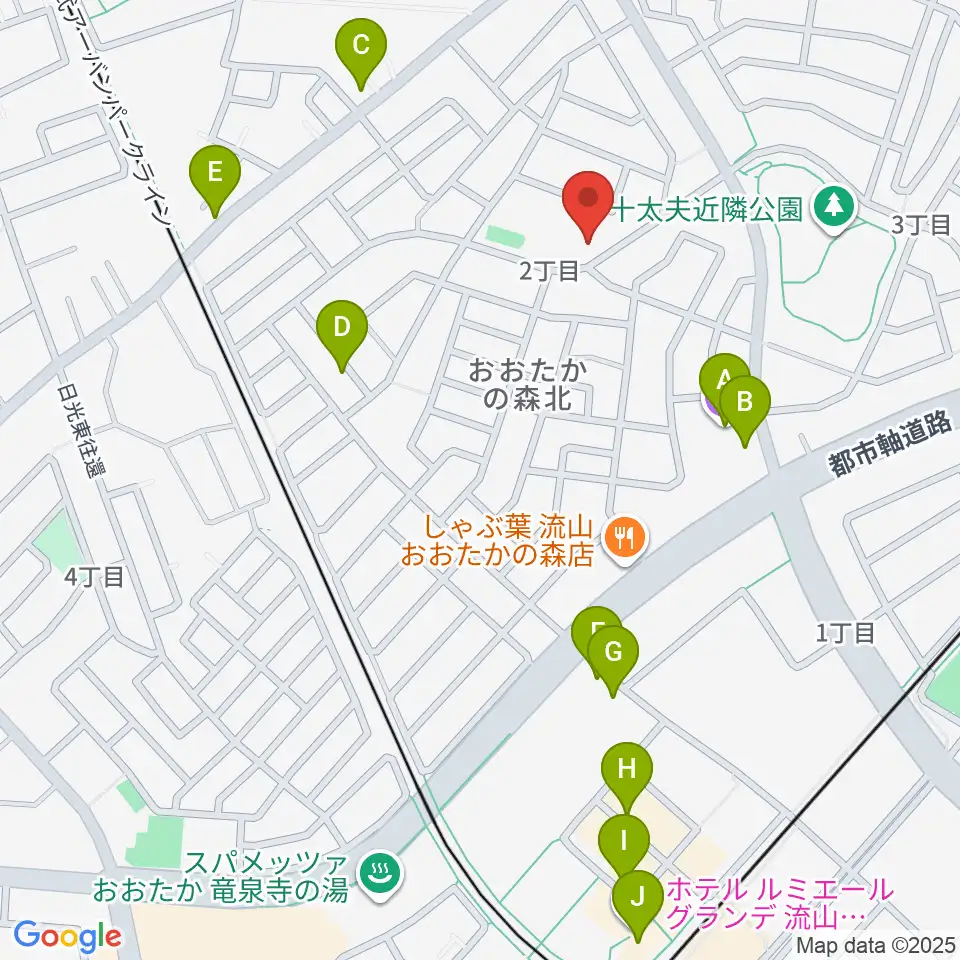 清水尚志ヴァイオリン教室周辺のカフェ一覧地図