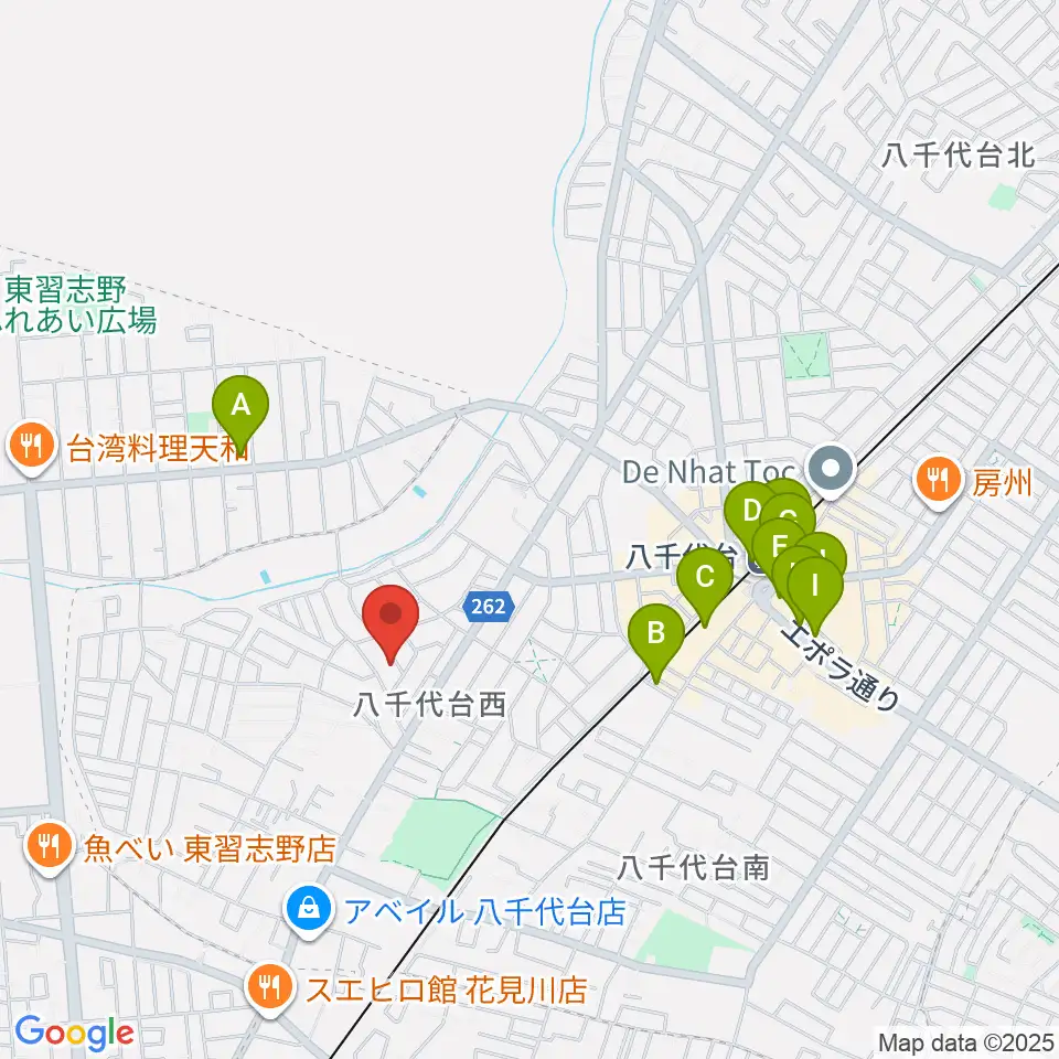 スズキ・メソード 印田クラス周辺のカフェ一覧地図