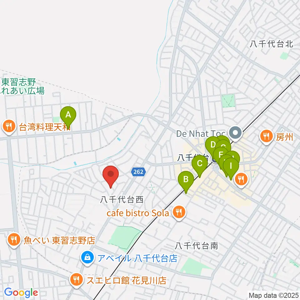 スズキ・メソード 印田クラス周辺のカフェ一覧地図