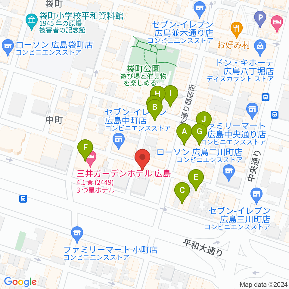 Riz MUSIC STUDIO周辺のカフェ一覧地図