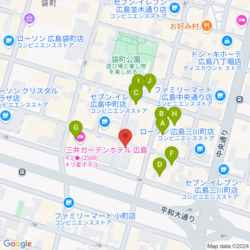 Riz MUSIC STUDIO周辺のカフェ一覧地図