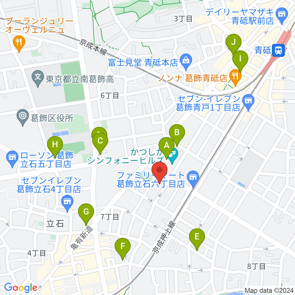 菊岡 中むら周辺のカフェ一覧地図